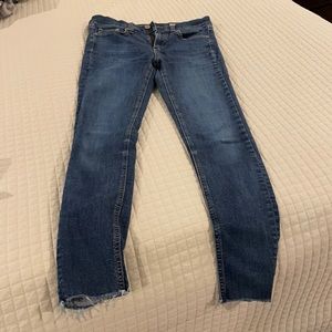 Rag and bone denim mid rise skinny